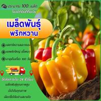 ราคา 100 เมล็ด เมล็ดพันธุ์ พริกหวาน เมล็ดคละสี สีแดง สีส้ม สีเขียว (26513157768)