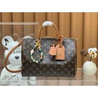 ราคา LOUIS VUITTON Speedy 30 กระเป๋าถือทรงหมอนหนังแต่งขอบ ทรงปกติ สำหรับผู้หญิง M87212 804 (28134229705)