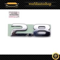 ราคา โลโก้ติดแก้มข้าง "2.8" สีโครเมี่ยม แท้ 1 ชิ้น Toyota Hilux Vigo REVO Rocco SR5 ปี2005 - 2019 (9713859124)