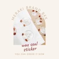ราคา ตราประทับครั่งสำเร็จรูป สติ๊กเกอร์ ดอกไม้แห้ง wax seal stamp sticker สีใส ตกแต่งของขวัญ ซองจดหมาย วินเทจ ของแถมแจกลูกค้า (13930454746)
