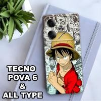 ราคา AC6/Softcase Procamera ยางยืดหยุ่นสําหรับ HP TECNO POVA 6 / POVA 6 Pro 2024 ล่าสุด One Piece Anime Motif / เคส HP ซิลิคอน Tpu (43422083375)