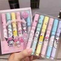 ราคา น่ารัก Sanrio Highlighter 6 ชิ้นกล่อง High-ค่าปากกาสี Multi-function Kuromi สาวหัวใจปากกาสีน้ํา 7ZTT (43617050786)