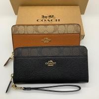 ราคา กระเป๋าสตางค์ COACH F76971 หนังแท้ 100% ใบยาว มีซิป พร้อมสายคล้องข้อมือ ใส่โทรศัพท์มือถือได้ สําหรั (26909404576)