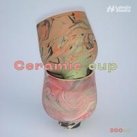 ราคา Ceramic cup แก้วเซรามิกHandmade ทนความร้อนสามารถนำเข้าไมโครเวฟได้ (28707500193)