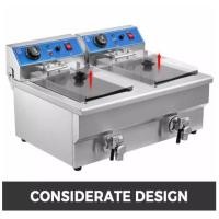 ราคา หม้อทอดไฟฟ้า อ่างคู่16ลิตร(อ่างละ 8 ลิตร)รุ่น ZB-102V หม้อทอดเฟรนฟรายไฟฟ้าพร้อมส่ง (16792695600)