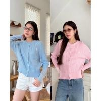 ราคา Polo Cardigan เสื้อคลุมไหมพรมคาดิแกน ดีเทล (26641137139)