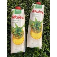 ราคา ลดราคา4กล่อง100บาทน้ำสับปะรด100% ตรา Malee (3527568213)