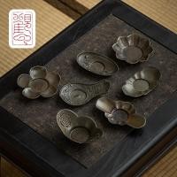 ราคา [กวนหยุน] ศิลปะโบราณทําจานรองแก้วชาดีบุกโบราณสไตล์ญี่ปุ่นที่ใส่ถ้วยชาย้อนยุคที่วางแก้วกันลื่นที่รองแก้วพิธีชงชาอะไหล่ [WF012] (43862571994)