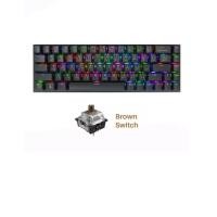 ราคา คีย์บอร์ดเกมมิ่ง Tsunami Outemu MK-68 Max Hotswappable Macro-Software RGB GRAPHITE GRAY BROWN SWITCH (22322422978)