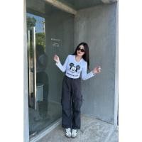 ราคา เสื้อครอปแขนยาวมิกกี้เมาส์สุดน่ารัก (25809215980)