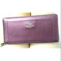 ราคา Coach Women's LEATHER ACCORDION ZIP WALLET F53571 Color-Metallic Cherry Multi (1255650903)