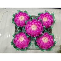 ราคา ดอกบัว เหรียญโปรยทานสวยสวย งานบวช งานบุญ ใส่เหรียญ1บาทในดอกไม้แล้ว (28035954070)