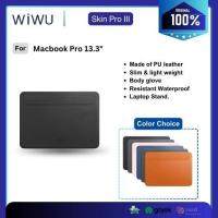 ราคา MacBook Pro 13.3 นิ้ว WIWU Skin Pro III ปลอกหนัง PU-สีดํา (26928628042)