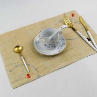 ราคา สไตล์ญี่ปุ่นสองชั้นทอมือฤดูร้อนผ้า Ramie Goldfish Placemat บ้านผ้าผ้าฝ้ายผ้าลินิน Mat Coaster ฉนวนกันความร้อน (40725352746)