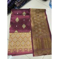 ราคา ผ้าซิ่นไหมลาวอัดกาวแถมสไบ ยังไม่เย็บ ซิ่นไหมลาว ผ้าไหมลาวทอลาย ສີ້ນໄໝລາວ (41112180054)