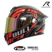 ราคา หมวกกันน็อค REAL Helmet Thunder BULL ดำ-แดง (22120549419)