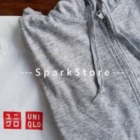 ราคา [ใหม่][ใหม่] เสื้อแจ็คเก็ตมีฮู้ด Uniqlo Airism สีเทาอ่อน (9427047984)