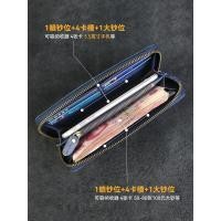 ราคา กระเป๋าสตางค์หนังแท้สำหรับทั้งผู้ชายและผู้หญิง ออกแบบทรงยาวมีซิป ลายแกะสลักแบบเรโทร สไตล์คลาสสิกย้อนยุค (55750691950)