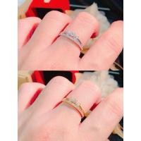 ราคา แหวนผู้หญิงรูปโบว์เพชรสีขาวเหลือง (29686511071)