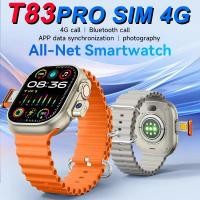 ราคา Local Shipmentt83 PRO สมาร์ทวอท์ชพร้อมช่องใส่ซิม 4G โทรศัพท์ Smartwatch Video Call Full Screen Fitness Tracker Smartwatch ผู้ชายผู้หญิง (25234092194)