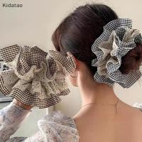 ราคา Kidatao ผู้หญิงขนาดใหญ่ลูกไม้ Scrunchies Vintage ลายสก๊อตผมวงผู้ถือผมหางม้า Simple Hair Hoop น่ารักยาง Band หวานอุปกรณ์เสริมผมใหม่ (27276577153)