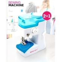 ราคา จักรเย็บผ้าขนาดพกพาแบบ 2in1 (294942383)