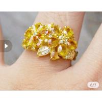 ราคา แหวนพลอยบุษราคัมพลอยแท้บางกะจะจันทบุรี (25562881614)