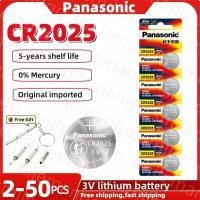 ราคา แบตเตอรี่ลิเธียม Panasonic แท้ 2-50 ชิ้น CR2025 3V ECR2025 สำหรับรีโมทรถยนต์ นาฬิกา เมนบอร์ด (43711813643)