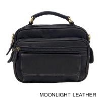 ราคา กระเป๋าสะพายหนังแท้ MOONLIGHT รุ่น Travis สีดำ ทำจากหนังวัวแบบชามัวร์ นุ่มมาก ทนทาน ไม่ลอกร่อน ยิ่งใช้ยิ่งสวย (7144963057)