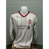 ราคา เสื้อฟุตบอลแฟชั่น Liverpool แขนยาว สีขาวลายแดง MIRACLE (เสื้อบอลแฟนคลับ) อก42-44 ยาว 29 (มือสอง) (42426192413)
