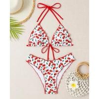 ราคา บิกินี2ชิ้น/ชุดว่ายน้ำ ลายเชอร์รี่ (24363180913)
