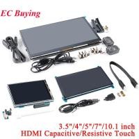 ราคา HDMI Capacitive Resistive หน้าจอสัมผัสจอแสดงผล LCD 3.5 "4" 5" 7" 10.1" นิ้ว 1024*600 800*480 สําหรับ Raspberry Pi win7/win8/win10 (42271790471)