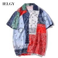 ราคา IELGY เสื้อเชิ้ตฮาวาย แขนสั้น ลายดอกไม้ สําหรับผู้ชาย (19092441802)