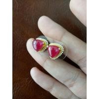 ราคา ต่างหูทับทิมพม่าเผาเก่า (6849309721)