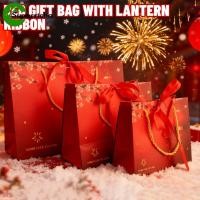 ราคา [H&L]ถุงของขวัญดีไซน์โคมไฟสีแดงพร้อมริบบิ้นขนาด S/M/L สําหรับของขวัญเทศกาลตรุษจีน บรรจุภัณฑ์กระดาษแข็งสีขาวแบบพับได้ที่ทนทาน (49950810335)