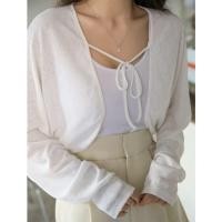 ราคา ส่งต่อเสื้อ Shein แขนแร็กแลน ผูกโบว์ด้านหน้า ไม่รวมสายเดี่ยว (20016149972)