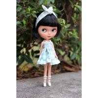 ราคา Blythe ชุดตุ๊กตา ชุดตุ๊กตาบลายธ์ ชุดสายเดี่ยว และกระโปรง ลายสก๊อตสีเขียวอ่อน #บลายธ์ #ชุดตุ๊กตา (4016420866)