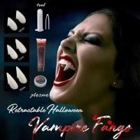ราคา Halloween เขี้ยวแฟนซี 15-19mm เลือดแวมไพร์ เลือดปลอม เขี้ยว ฟัน แวมไพร์ อุปกร์ฮาโลวีน (28041924510)