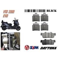 ราคา ผ้าเบรก SYM VTS 250 I EVO MOTORSPORT สีดําคุณภาพดีที่สุด (24846856623)