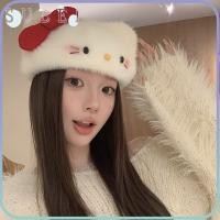 ราคา หมวกกันหนาว Sukaa แบบหนา สไตล์หมวกเบเร่ต์ Hello Kitty จาก Sanrio นุ่มและอบอุ่น ดีไซน์คล้ายหมวกจิตรกร (43870035975)