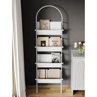 ราคา ชั้นวางหนังสือเหล็กติดผนังห้องนั่งเล่น ชั้นวางนิตยสารสีดำและสีขาว ชั้นวางหนังสือดาราอินเทอร์เน็ตมือสอง ชั้นวางโชว์ (42615109586)