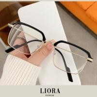 ราคา LIORA รุ่น O17 พร้อมส่งแว่นตาเลนส์ใสเลนส์บลูบล็อคป้องกันแสงสีฟ้าและแสงยูวี กรอบแว่นตัดแว่นสายตาได้ (26155953805)