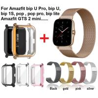 ราคา Same Color Case + Strap For Huami Amazfit bip u pro Strap Amazfit GTS 4 mini , Amazfit GTS 3 , Amazfit Bip 3 Pro Case (25561810577)