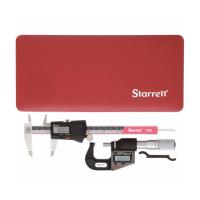 ราคา เวอร์เนียแบบดิจิทัลและไมโครมิเตอร์วัดนอก ยี่ห้อ Starrett รุ่น S766AZ, Digital Vernier Caliper & Outside Micrometer SET (9020810763)