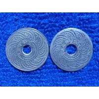 ราคา ( BK-451) เหรียญ สตางค์รู นิเกิ้ล 5 สตางค์ พ.ศ. 2464 ( สภาพเหรียญใช้ ตามรูป). ราคาต่อเหรียญ 50฿ (26787323658)