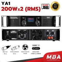 ราคา MBASOUNDTHAILAND เพาเวอร์แอมป์ รุ่น YA1 กำลัง200+200วัตต์ (RMS) เครื่องขยายเสียง ขับ10-12 นิ้ว ได้1คู่ แอมป์ขยายเสียง (19475996836)