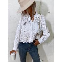 ราคา ZARA x cotton shirt x L งานลูกไม้ฉลุ ทรง น่ารักมาก ใหม่ไม่ตำหนิ ขาวสะอาด อก 40 ยาว 19/21 ไม่ตำหนิ: ❌Tag ตัด (19851490027)