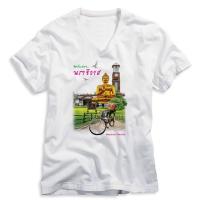 ราคา เสื้อยืดคอวีสีขาว เสื้อแขนสั้น เนื้อผ้า TK พร้อมพิมพ์ลายซับลิเมชั่น ทรานเฟอร์ จ.นราธิวาส (8083055588)