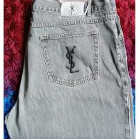 ราคา Yves Saint Laurent:Yves Saint Laurent vintage jeans denim pants black YSL Sz.40/32ขนาด: เอว(จริง)41" ยาว(จริง)31.5" (41809196016)