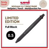 ราคา [Limited Full Black Edition] Uni Mitsubishi Jetstream 4 & 1 Metal Version - 4 Inks(0.5mm) + ดินสอกด (0.5mm) (22968990504)